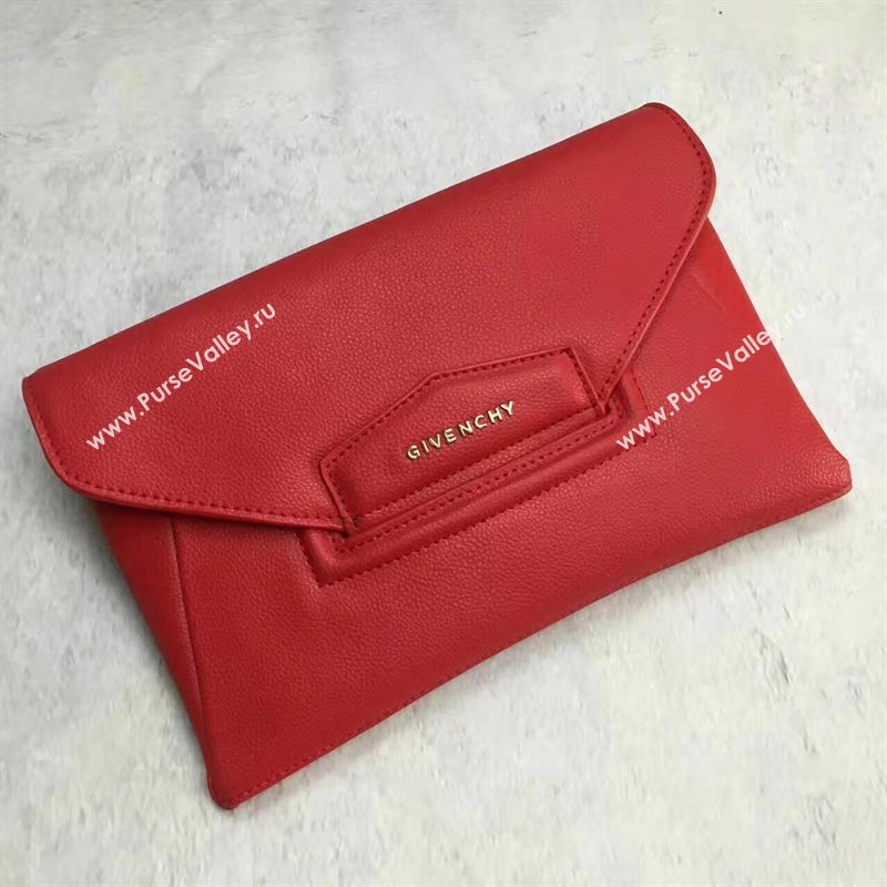 Givenchy large clutch red bag 5431
