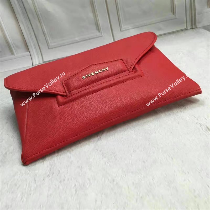 Givenchy large clutch red bag 5431