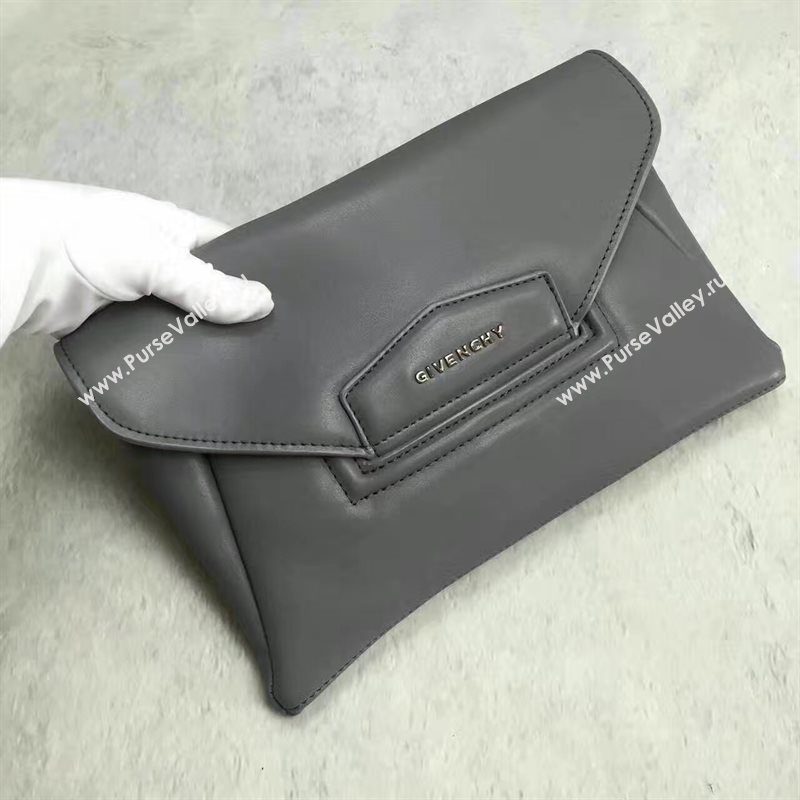 Givenchy gray clutch large bag 5432