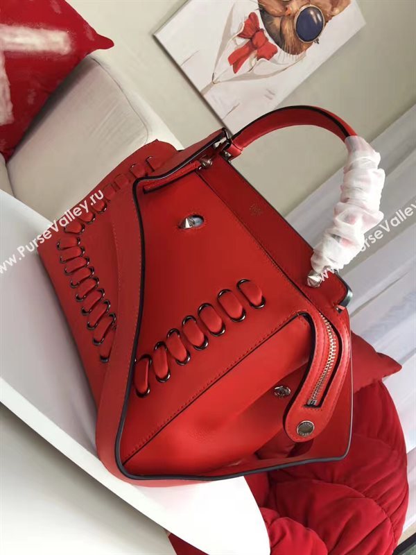 Fendi shoulder tote red bag 5541