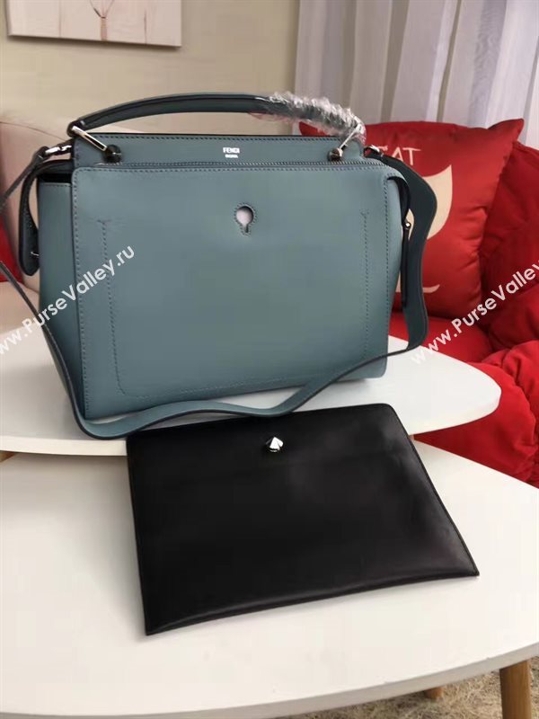 Fendi shoulder light tote blue bag 5543