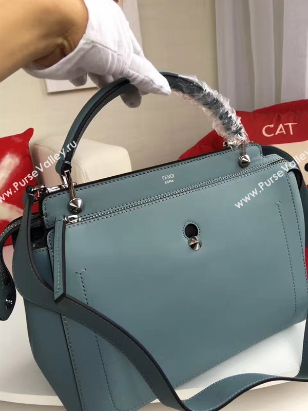 Fendi shoulder light tote blue bag 5543