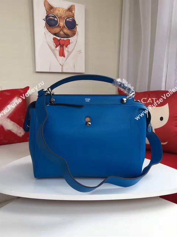 Fendi shoulder blue tote bag 5545