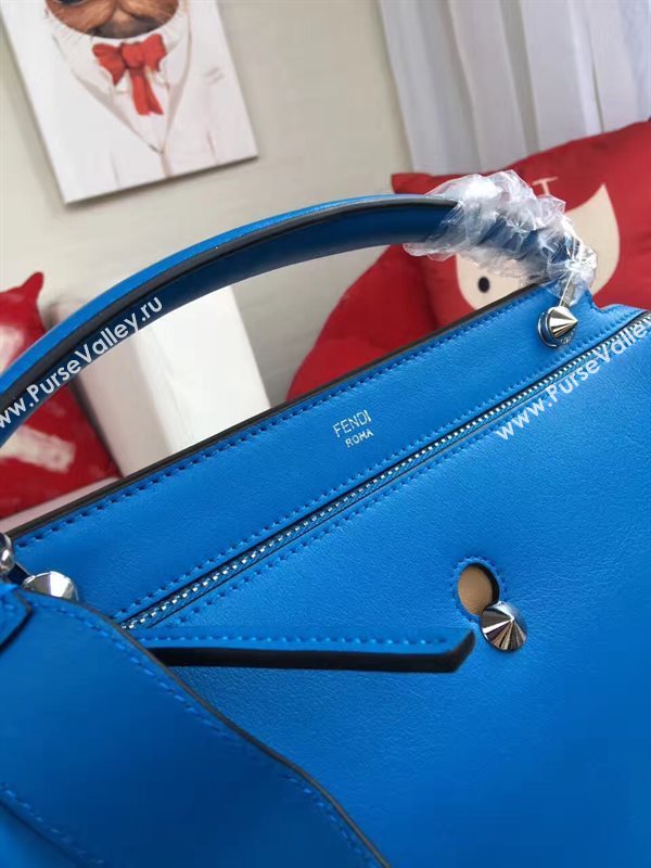 Fendi shoulder blue tote bag 5545