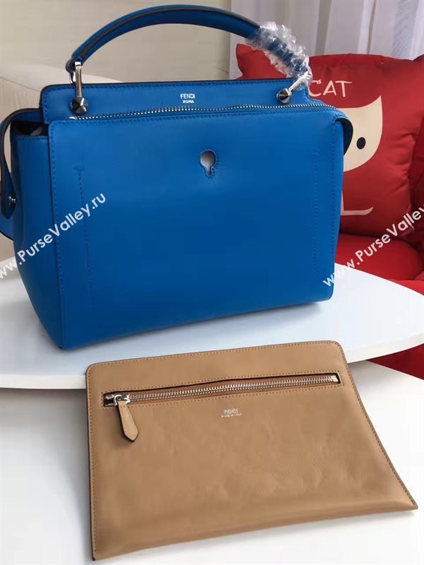 Fendi shoulder blue tote bag 5545