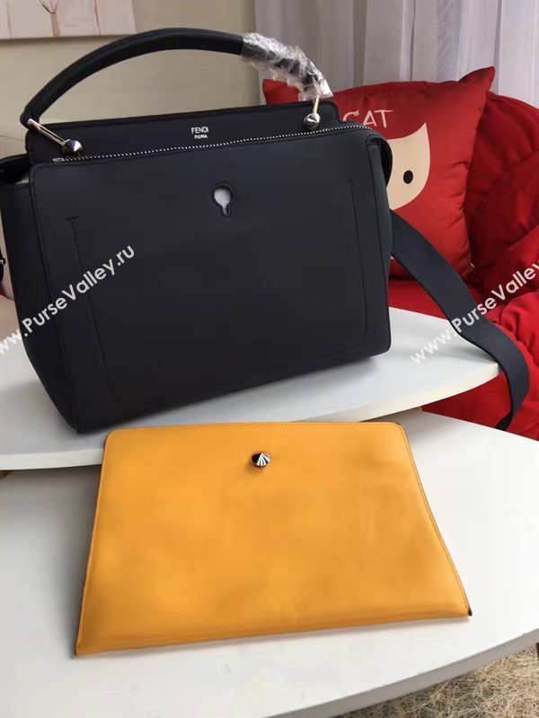 Fendi shoulder black tote bag 5546