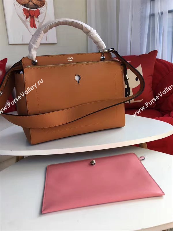 Fendi shoulder tote tan bag 5547