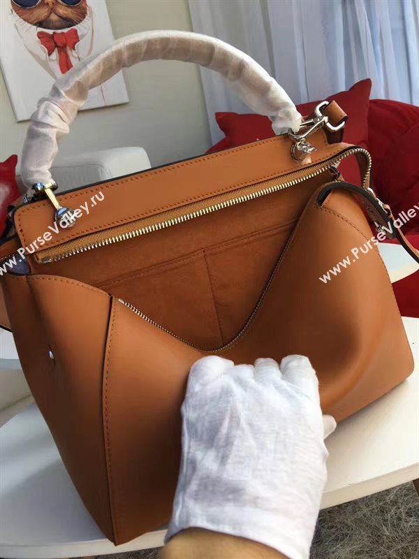 Fendi shoulder tote tan bag 5547