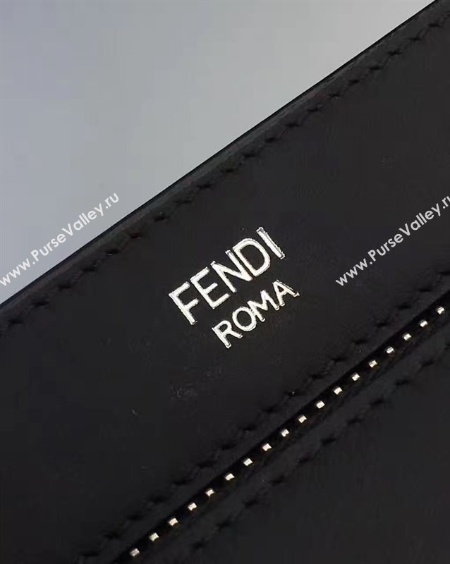 Fendi black medium tote shoulder bag 5548