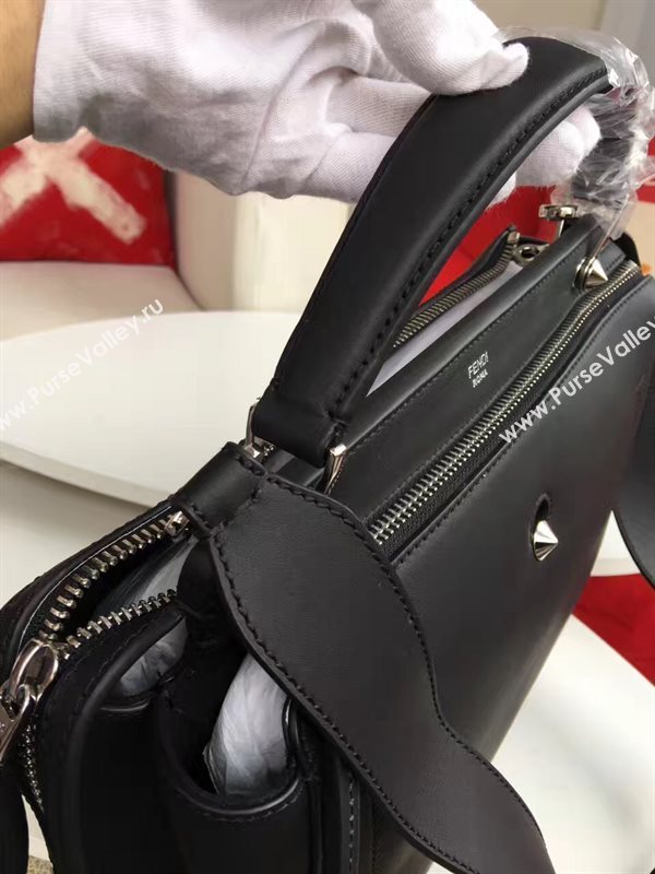 Fendi black tote shoulder bag 5549