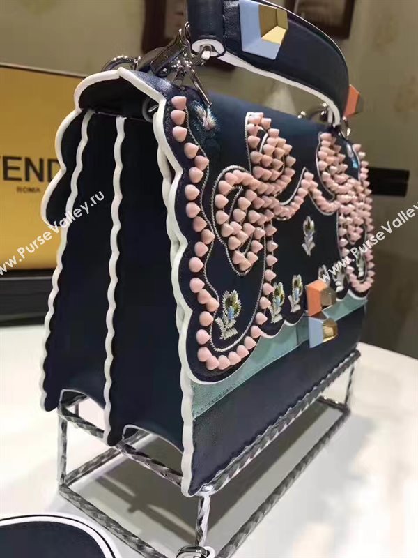 Fendi kan I blue navy bag 5552