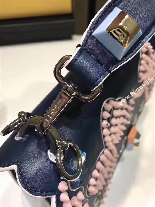 Fendi kan I blue navy bag 5552