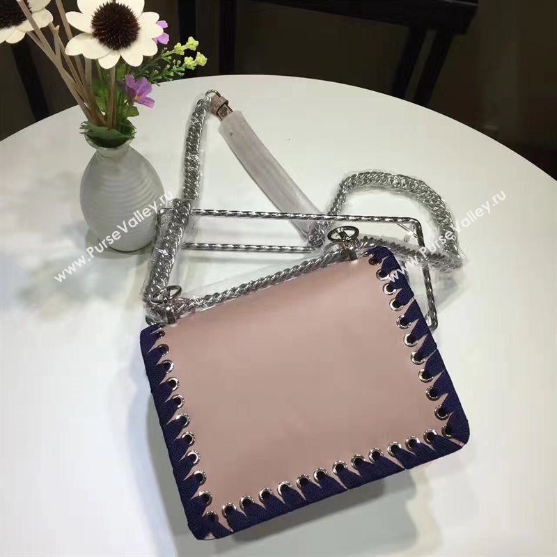 Fendi mini kan I tan navy v bag 5553