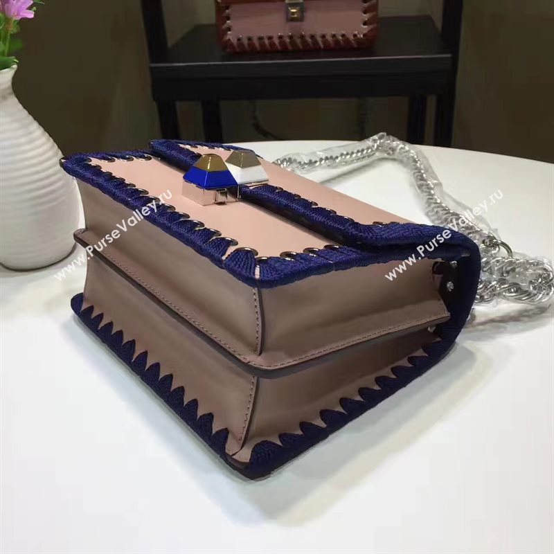 Fendi mini kan I tan navy v bag 5553