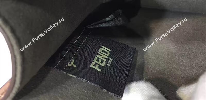 Fendi mini kan I tan navy v bag 5553