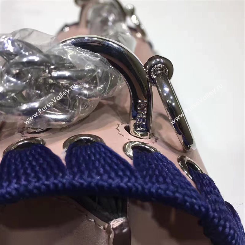 Fendi mini kan I tan navy v bag 5553