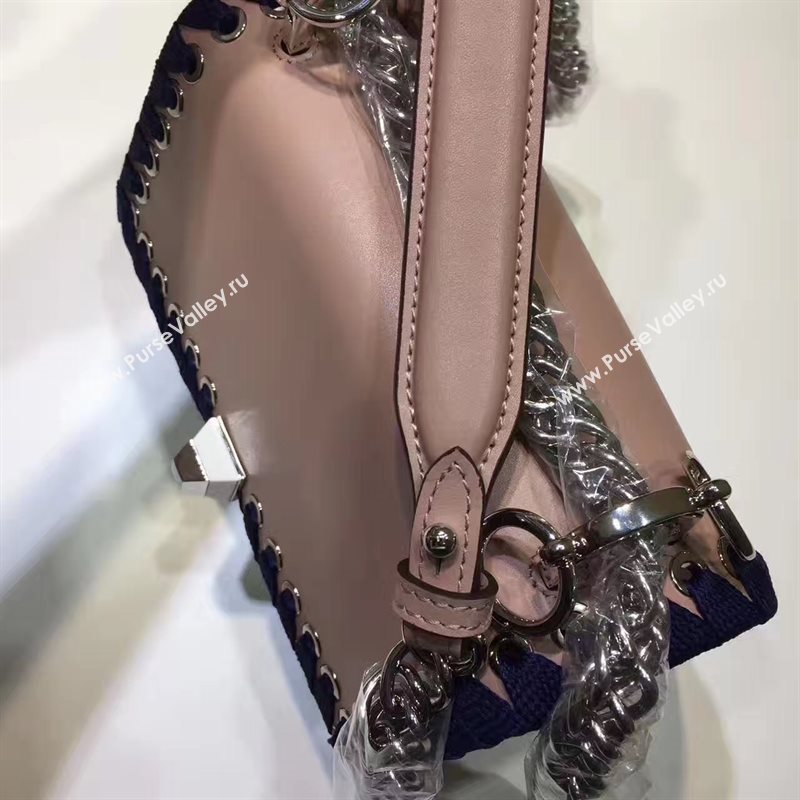 Fendi mini kan I tan navy v bag 5553