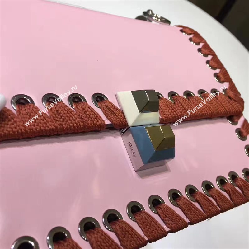 Fendi mini kan I tan pink bag 5554