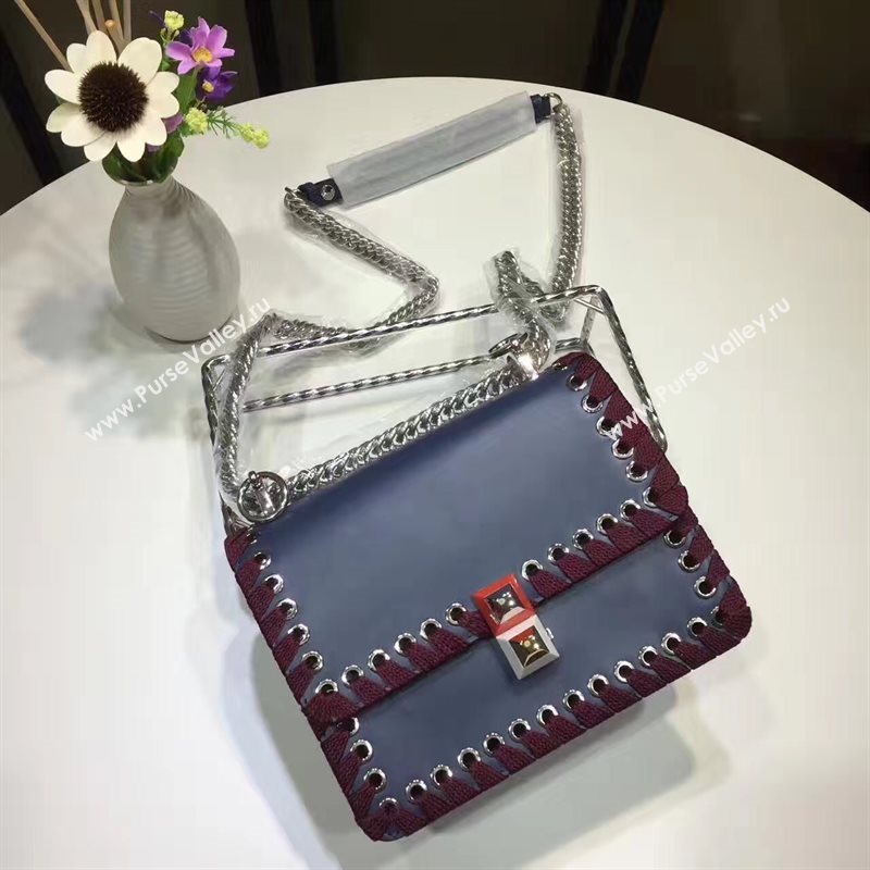 Fendi mini kan I navy coffee v bag 5555