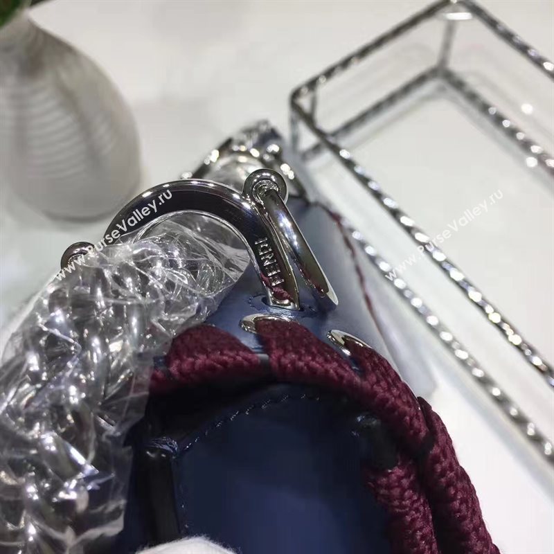 Fendi mini kan I navy coffee v bag 5555