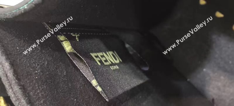 Fendi mini kan I black yellow v bag 5556