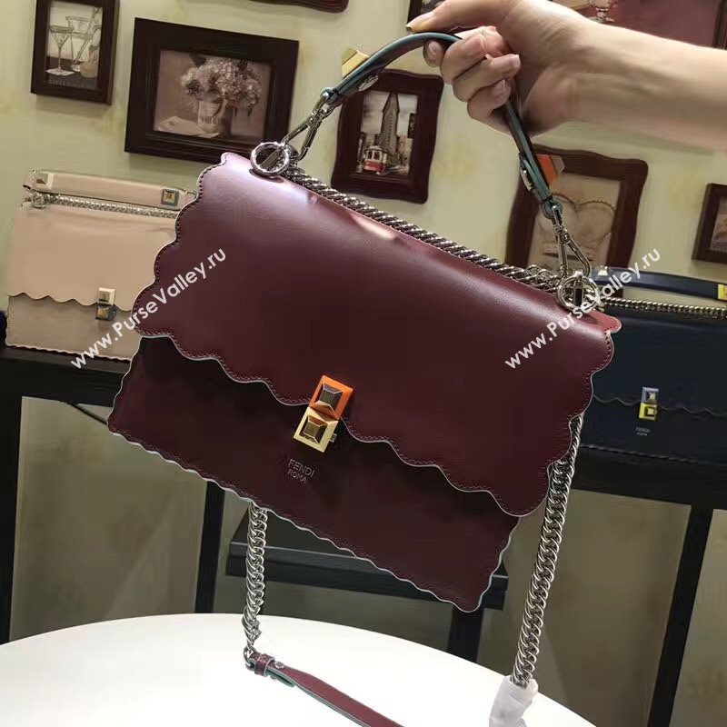 Fendi medium kan wine I bag 5559