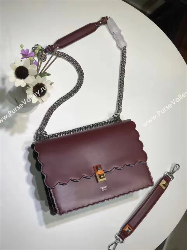 Fendi medium kan wine I bag 5559