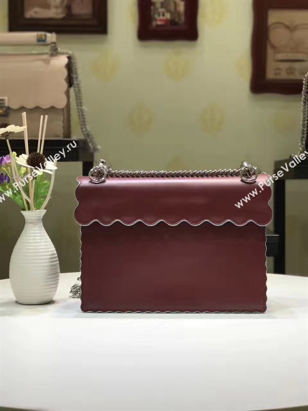 Fendi medium kan wine I bag 5559