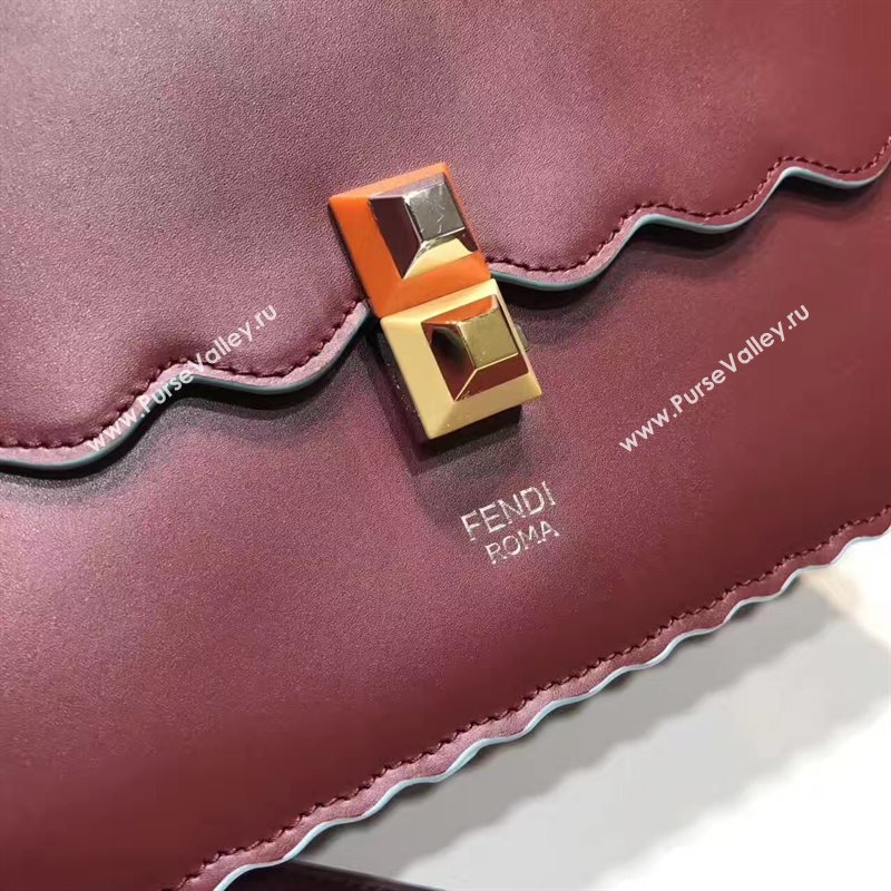 Fendi medium kan wine I bag 5559