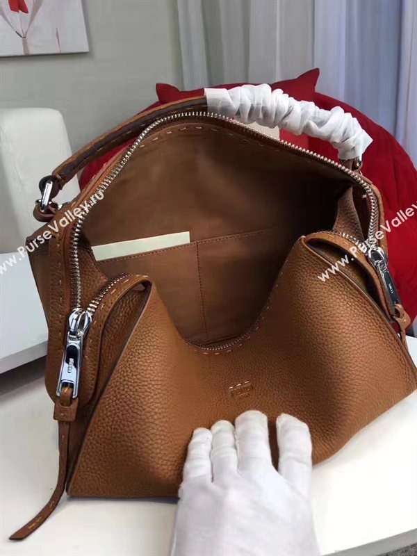 Fendi lei selleria coffee dark bag 5565