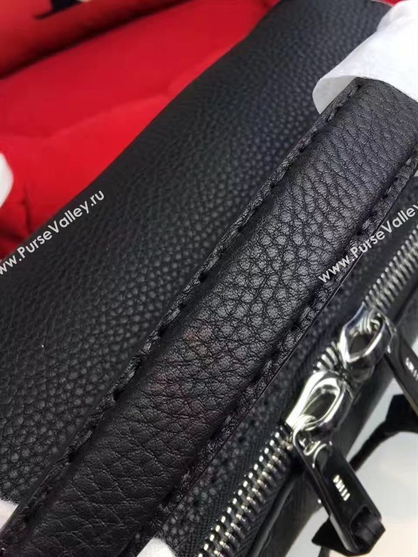 Fendi lei selleria black silver v bag 5566