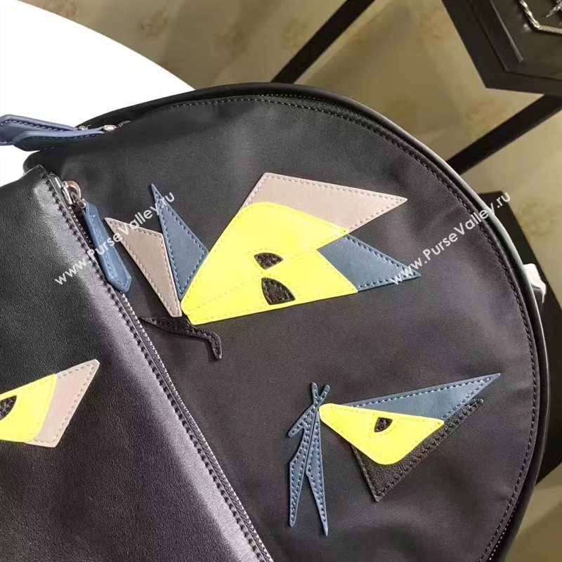 Fendi large backpack black yellow v bag 5571