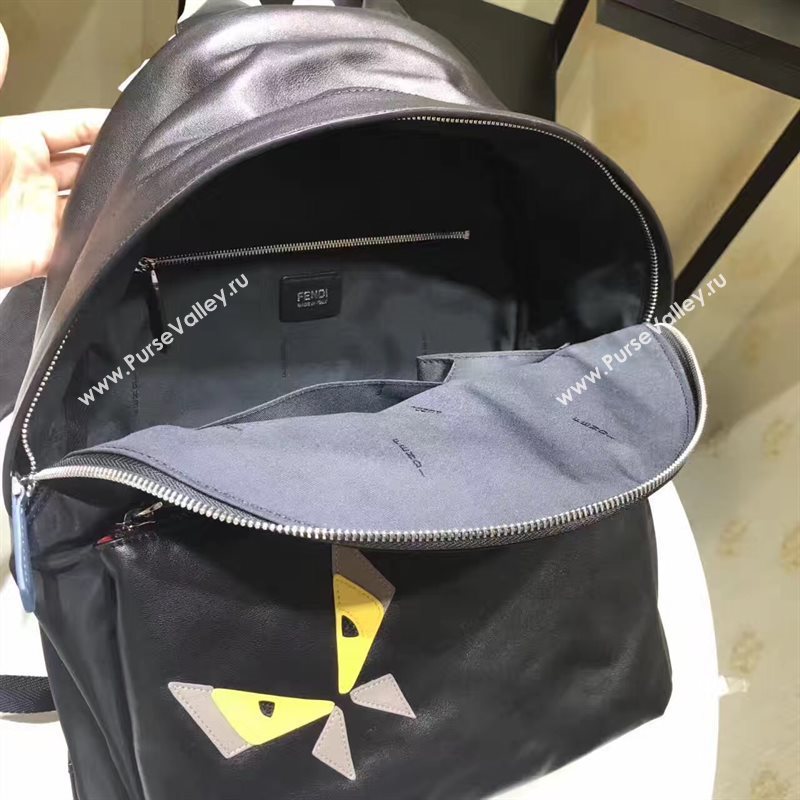 Fendi large backpack black yellow v bag 5571