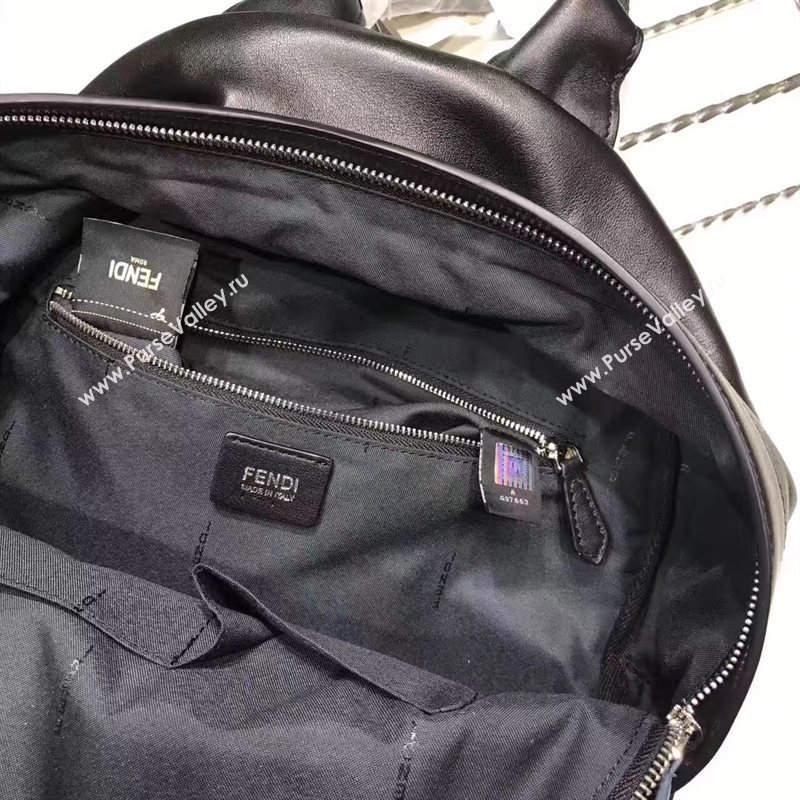Fendi large backpack black yellow v bag 5571