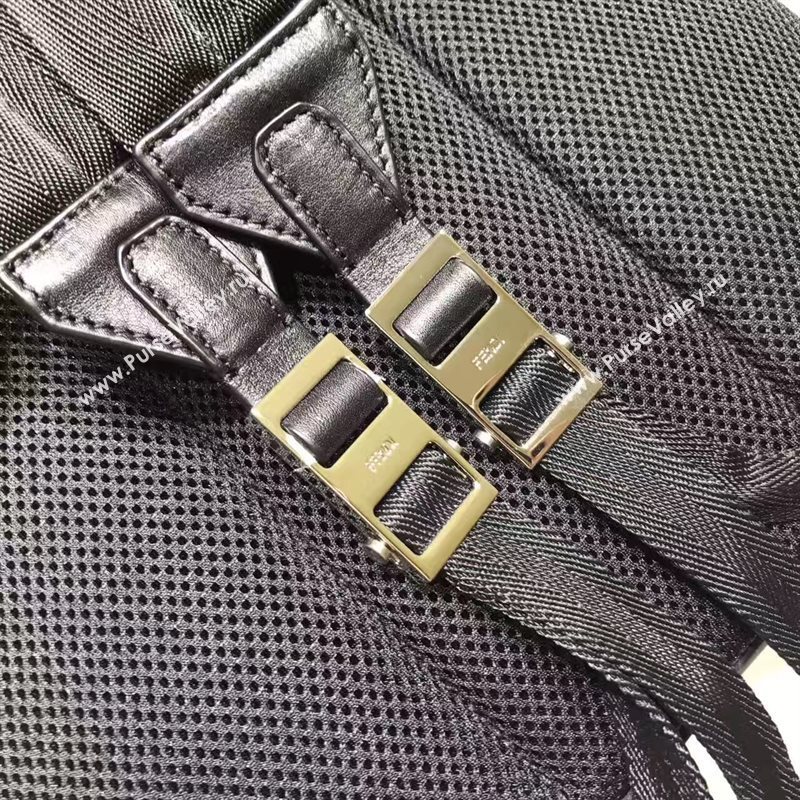 Fendi large backpack black yellow v bag 5571