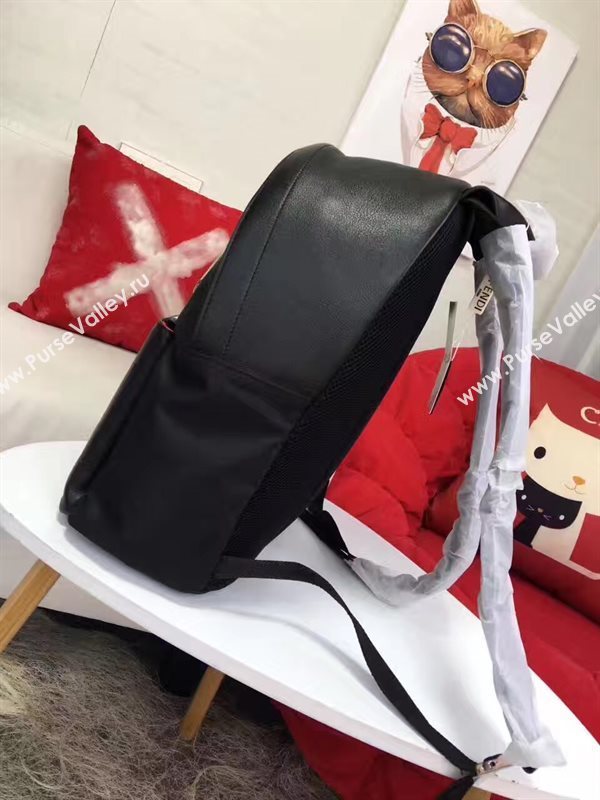 Fendi large backpack black silver v bag 5572