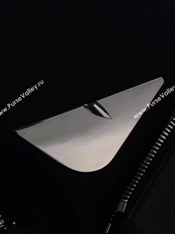 Fendi large backpack black silver v bag 5572