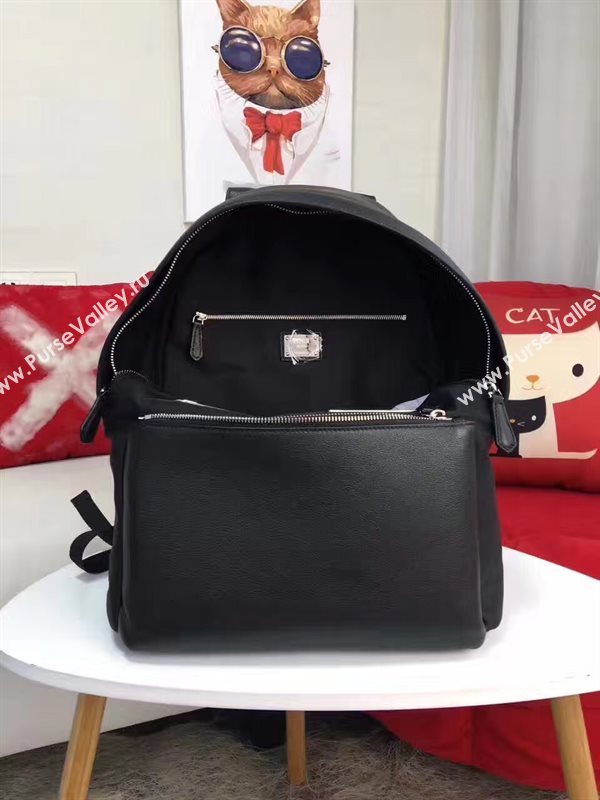 Fendi large backpack black silver v bag 5572