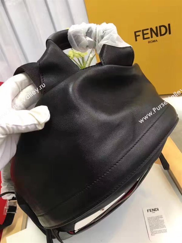 Fendi large backpack black white v bag 5573