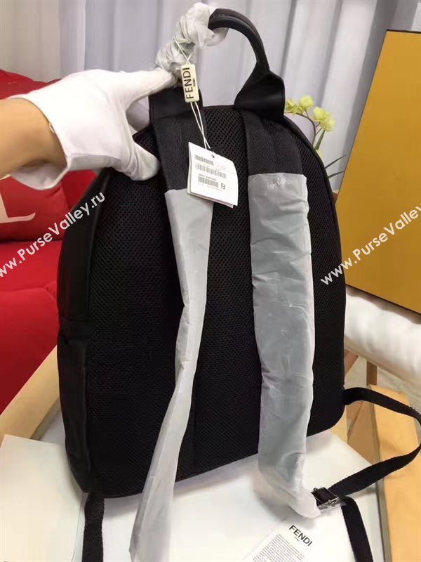 Fendi large backpack black white v bag 5573