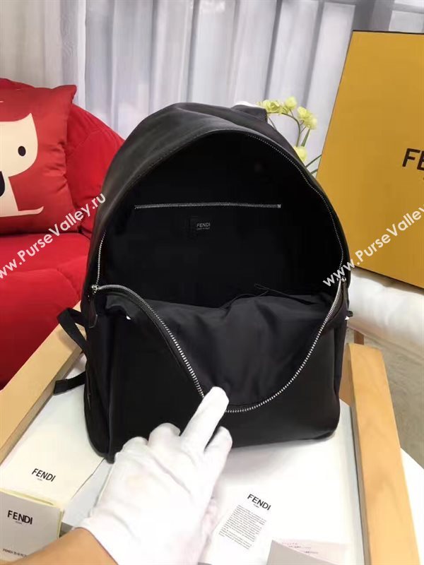 Fendi large backpack black white v bag 5573