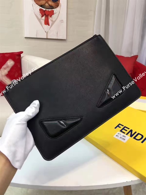 Fendi clutch black bag 5574
