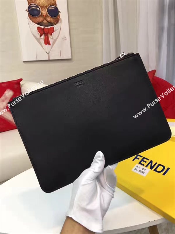 Fendi clutch black bag 5574