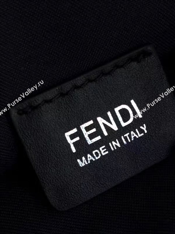 Fendi black clutch zipper bag 5579