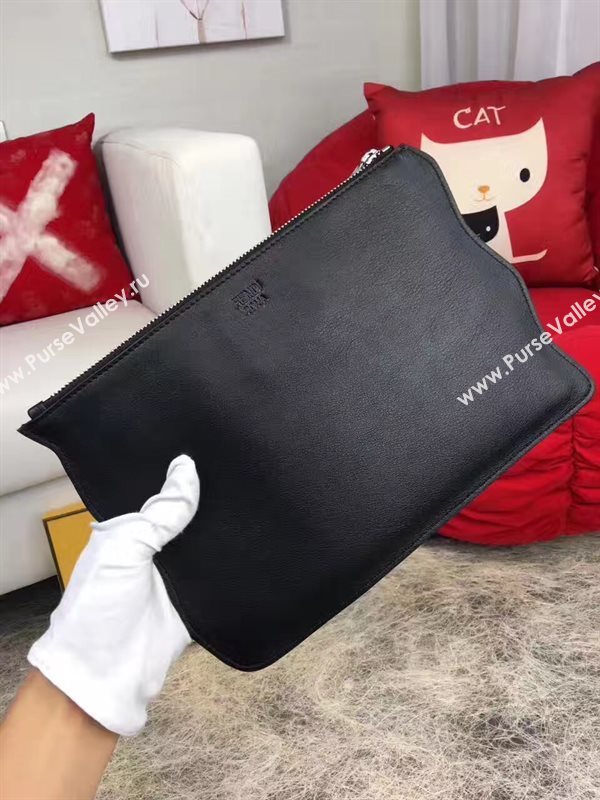 Fendi tri rainbow clutch zipper bag 5580