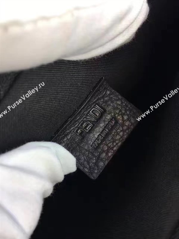 Fendi black v silver clutch hardware bag 5581