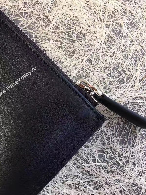 Fendi black v clutch gray bag 5582