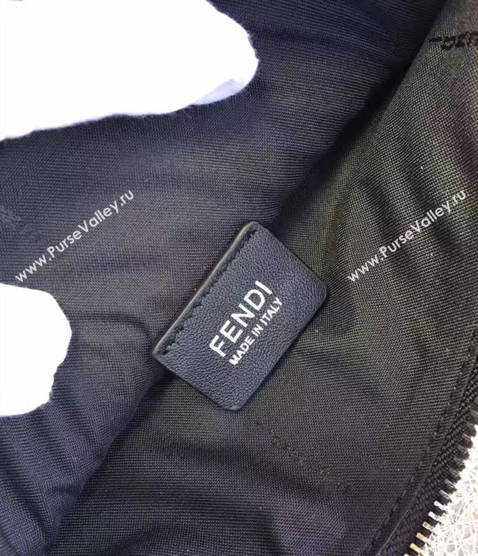 Fendi black v clutch gray bag 5582