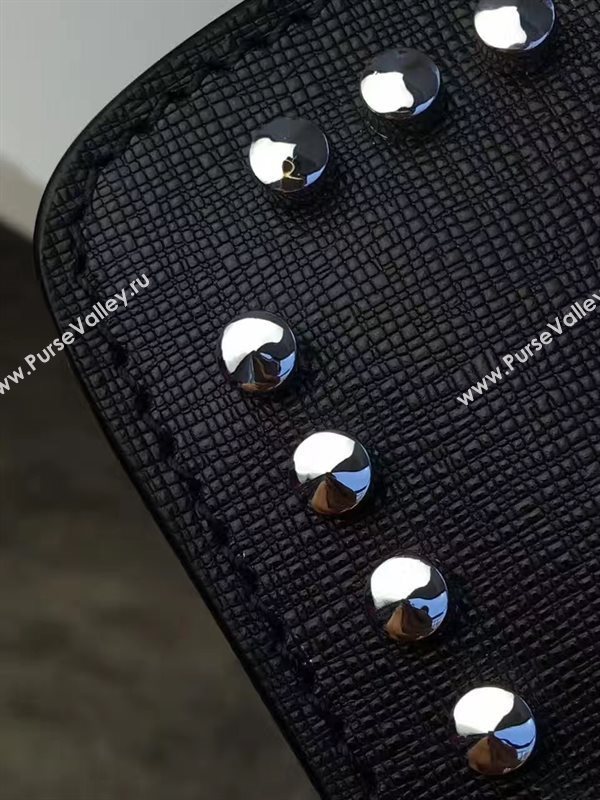 Fendi clutch black stud v bag 5584