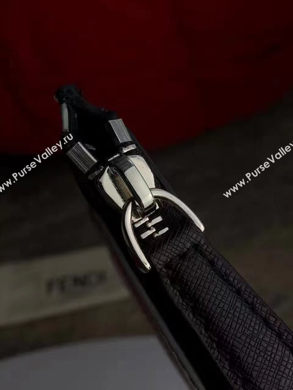 Fendi clutch gray black bag 5585